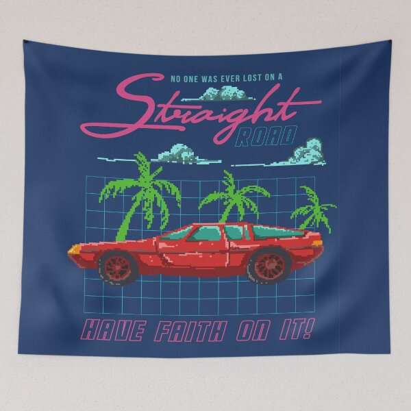 Item preview, Illustration Retro 80s Car with Motivational Quote Mixed with Pixel Art Illustration designed and sold by Peekonet.