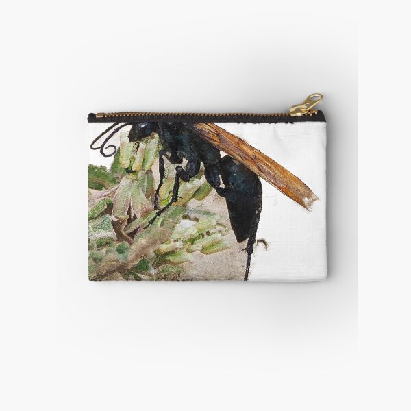 Item preview, Tarantula Hawk on Asclepias prostrata designed and sold by scout-earth.