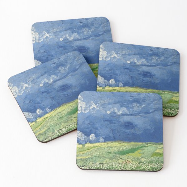 Item preview, Vincent van Gogh_-_Wheatfield under thunderclouds designed and sold by Coffeesnow.