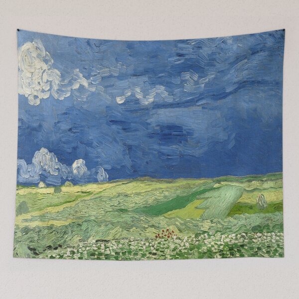Item preview, Vincent van Gogh_-_Wheatfield under thunderclouds designed and sold by Coffeesnow.