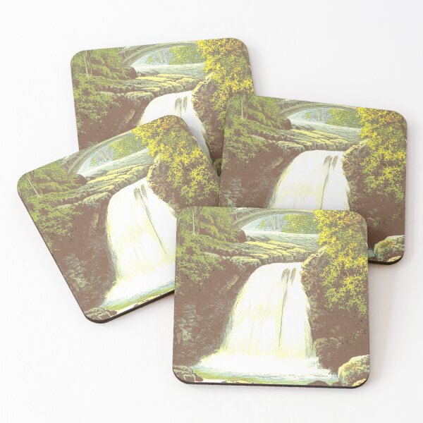 Item preview, Vintage Illustration of Falls of Garravalt, Scotland designed and sold by yourscotland.