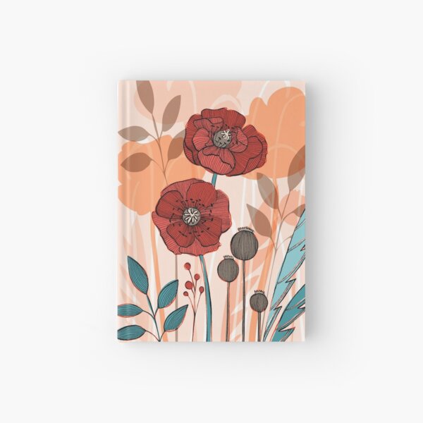 Poppy Fields Hardcover Journal