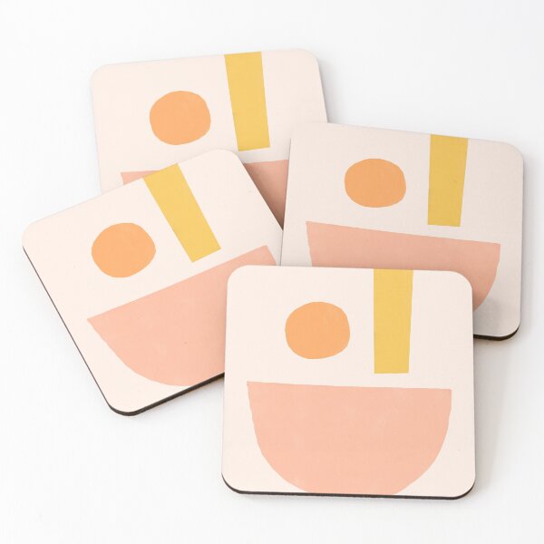 Item preview, Peach Mid Century Modern Boho Chic designed and sold by trajeado14.