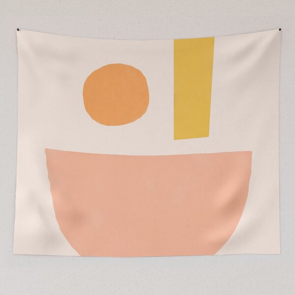 Item preview, Peach Mid Century Modern Boho Chic designed and sold by trajeado14.