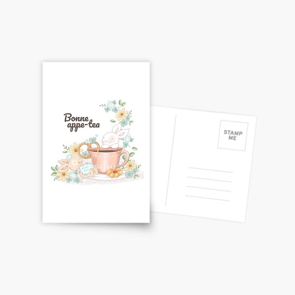 Bonne appe-tea Alsace Postcard