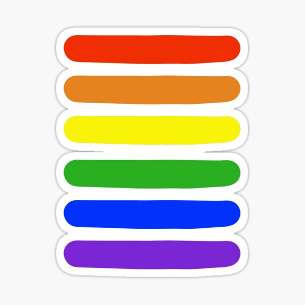 Rainbow Stripes Sticker