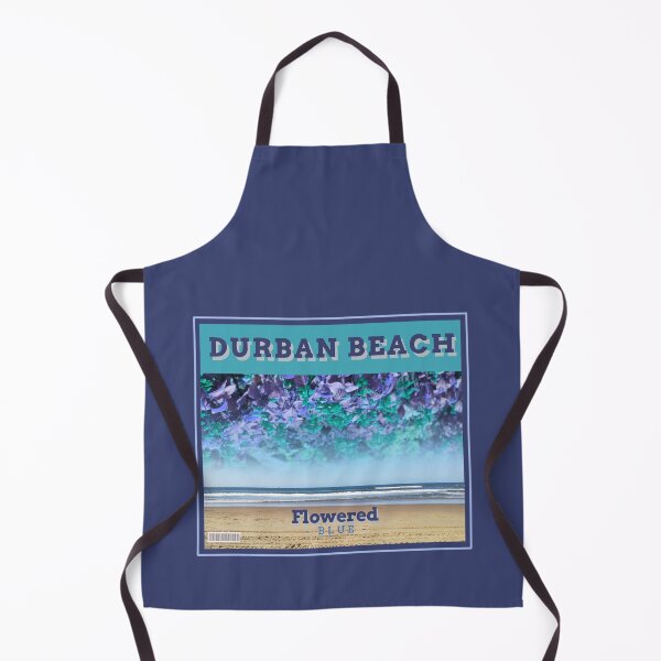 Item preview, Durban beach flowered blue retro designed and sold by Weather gifts .