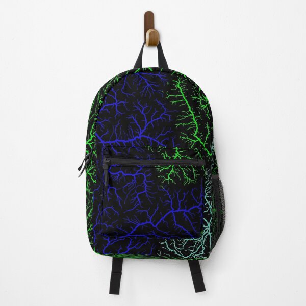Item preview, Colorado River Basin Map in Rainbow Colours with Black Background designed and sold by GrasshopperGeo.