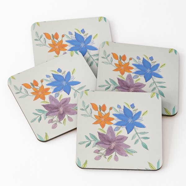 Item preview, Watercolor flowers designed and sold by GingerArtSnaps.