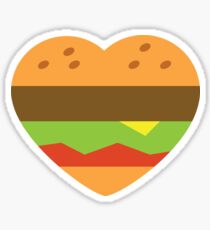 I heart burgers Sticker