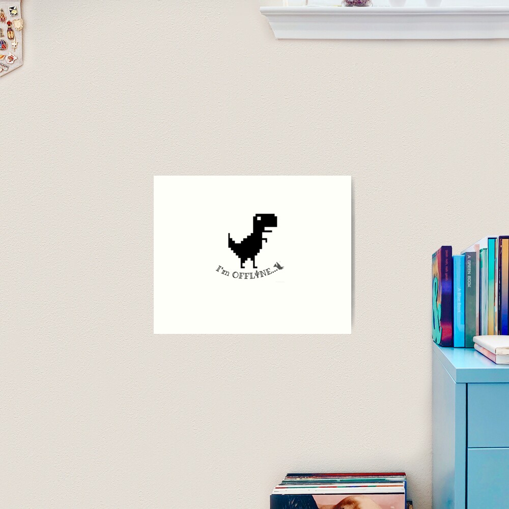 Google Offline Dinosaur Game Photographic Print for Sale by