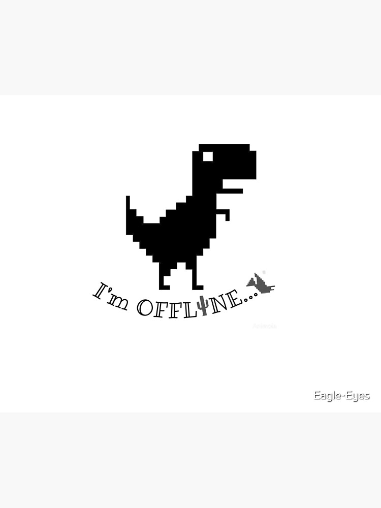 No Internet Pixel Dinosaur Game
