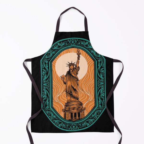 Item preview, Illustration Vector Liberty Statue with Vintage Engraving Ornament designed and sold by Peekonet.