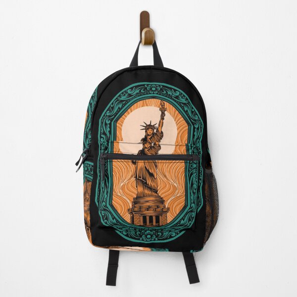 Item preview, Illustration Vector Liberty Statue with Vintage Engraving Ornament designed and sold by Peekonet.