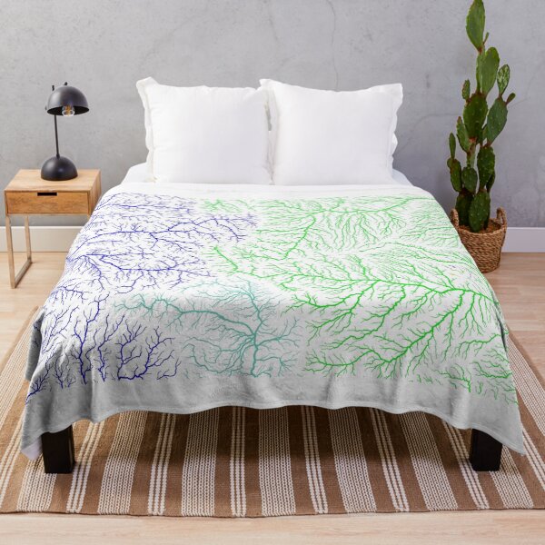 Item preview, Colorado River Basin Map in Rainbow Colours with White Background designed and sold by GrasshopperGeo.