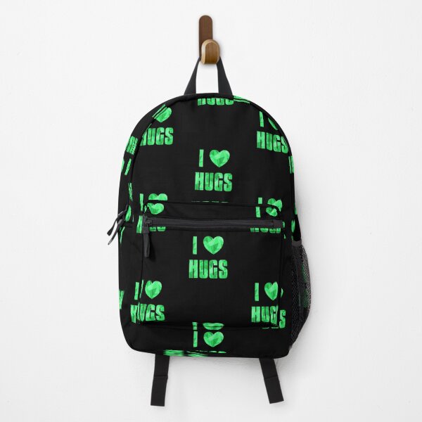 Item preview, I Heart Hugs - Text design with Low Poly Triangle Pattern Overlay - Green designed and sold by dylanxh.