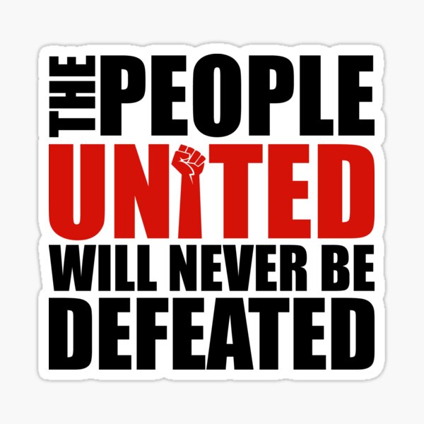 Item preview, The people united will never be defeated designed and sold by Muhammad Zaidi.