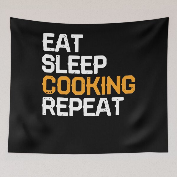 Item preview, Eat Sleep Cooking Repeat designed and sold by Silver Medal.