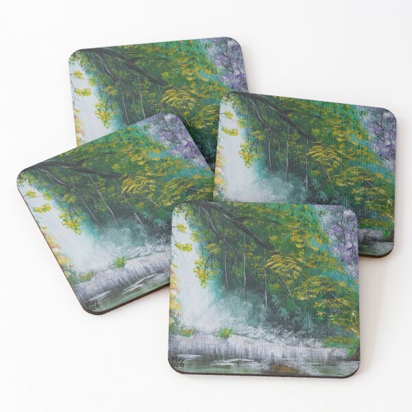Item preview, Waterfall in the forest designed and sold by RisingHues.