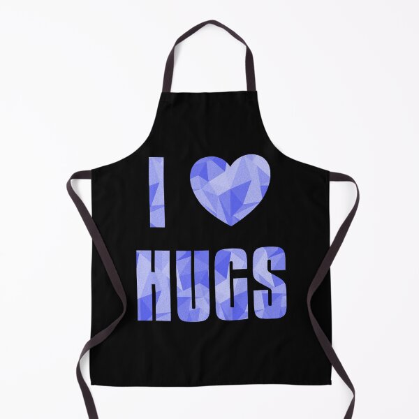 Item preview, I Heart Hugs - Text design with Low Poly Triangle Pattern Overlay - Blue designed and sold by dylanxh.