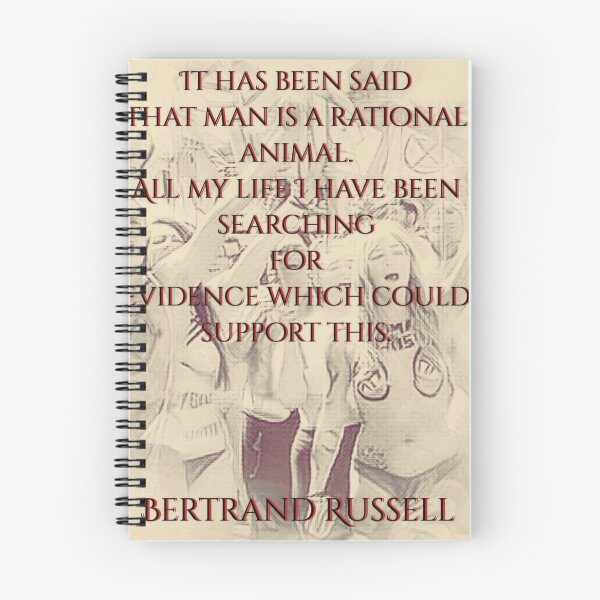 Item preview, It has been said that man is rational - Bertrand Russell designed and sold by Thirteencats.