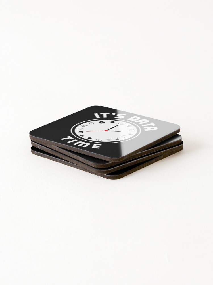 Thumbnail 4 of 5, Coasters (Set of 4), Data Engineering Data Analytics It's Data Time Data Analyst designed and sold by ShopTheStyle.