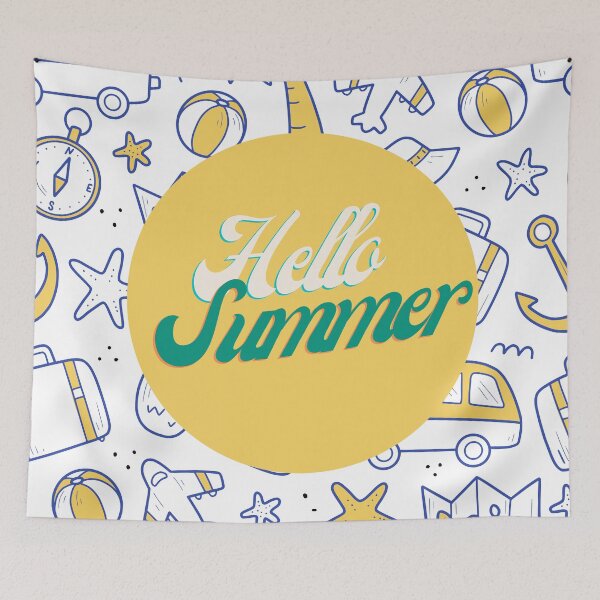 Item preview, Hello Summer designed and sold by HeadToeShop.