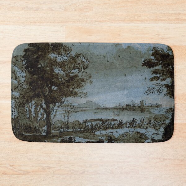 Item preview, Coast scene with a battle on a bridge by Claude Lorrain designed and sold by Vintage Designs +.