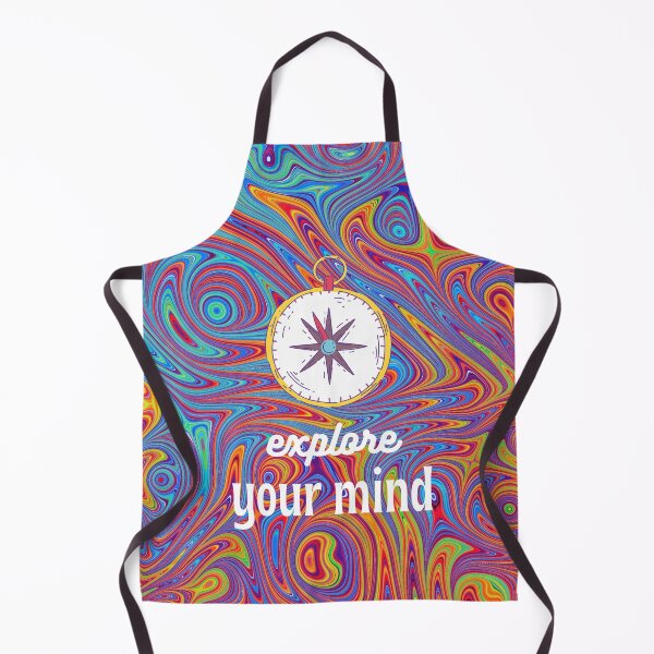 Item preview, Hippie Psychedelic Explore Your Mind Compass designed and sold by Natasha Rolfe.