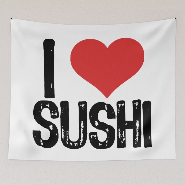 Item preview, Me encanta el sushi designed and sold by The "I Love Everything" Shop.