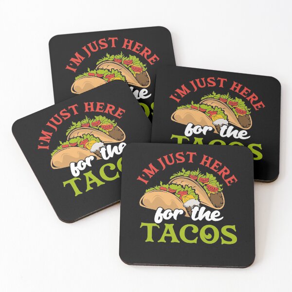 Item preview, I'm Just Here For The Tacos Shell Mexican Food Enchilada Pun designed and sold by ShopTheStyle.