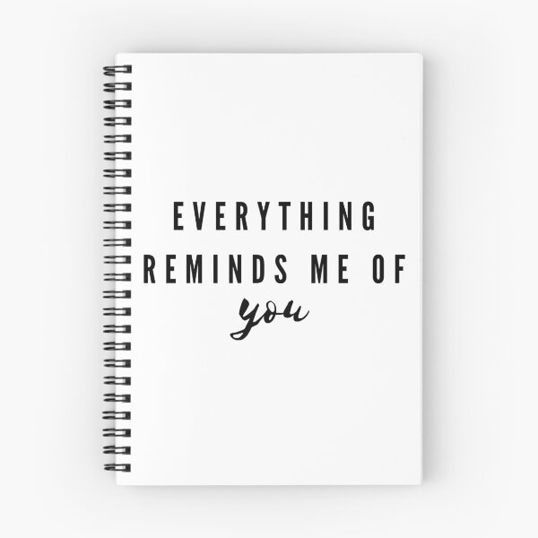 Item preview, Everything reminds me of you cute text designed and sold by Pineapple-Shop.
