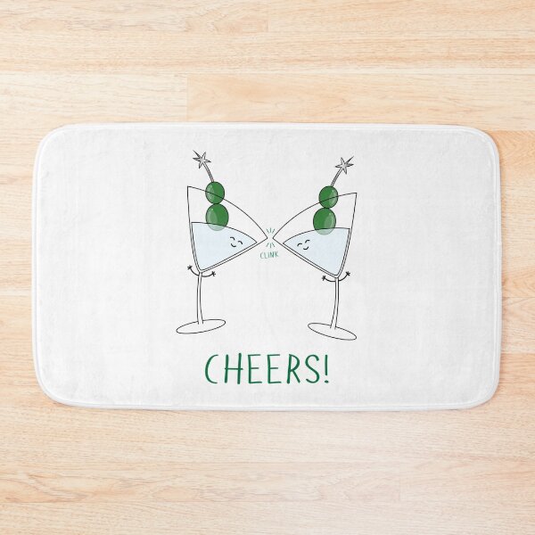 Item preview, Martini Glass Cheers Cartoon designed and sold by Billi French Illustrations.