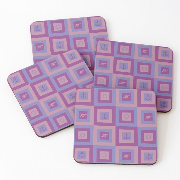 Item preview, Purple, Pink and Blue Nautica Pattern designed and sold by 9N20.