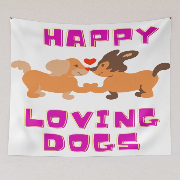 Item preview, Happy loving dogs designed and sold by Leuxix.