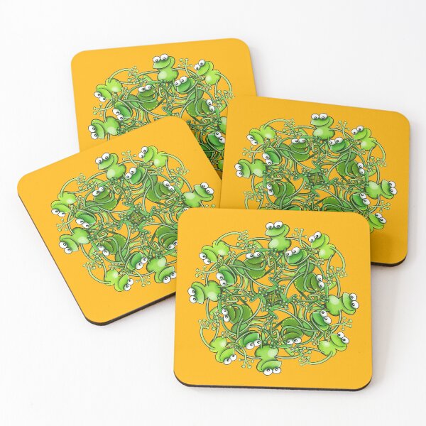 Item preview, Funny green frogs smiling while performing a choreography designed and sold by Zoo-co.