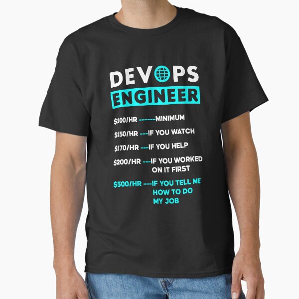 Item preview, DevOps Engineer Cloud Computing Hourly Rate Funny designed and sold by ShopTheStyle.