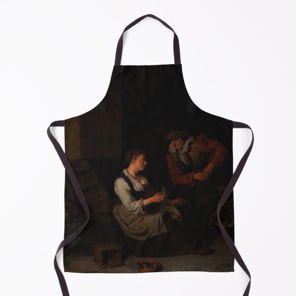 Item preview, A suitor with a woman at a spinning wheel - Cornelis Bega designed and sold by Vintage Designs +.