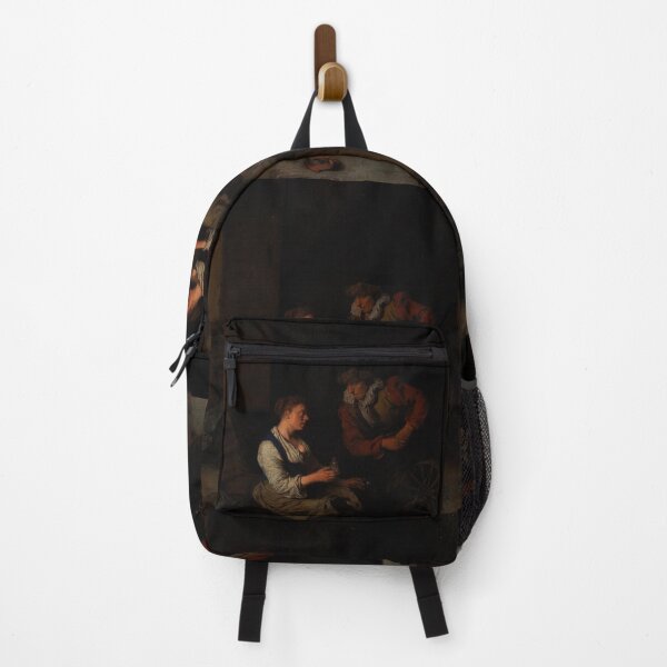 Item preview, A suitor with a woman at a spinning wheel - Cornelis Bega designed and sold by Vintage Designs +.