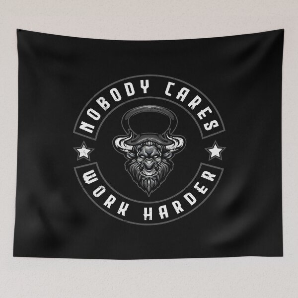 Item preview, Nobody Cares Work Harder Kettlebell Workout Weightlifting designed and sold by ShopTheStyle.