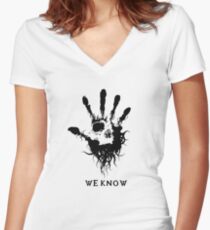 Dark Brotherhood Women's Fitted V-Neck T-Shirt