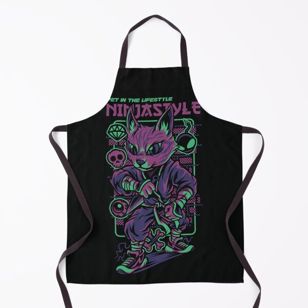 Item preview, Ninja Style Savannah Cat Illustration designed and sold by Peekonet.