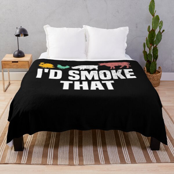 Item preview, I'D SMOKE THAT Funny BBQ Smoker Barbecue designed and sold by ShopTheStyle.