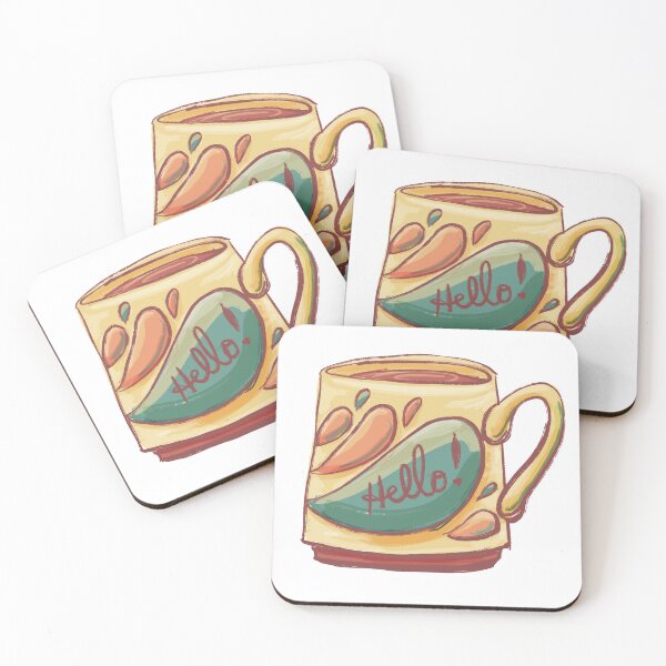 Item preview, Hello Mug designed and sold by DinoCatDraws.