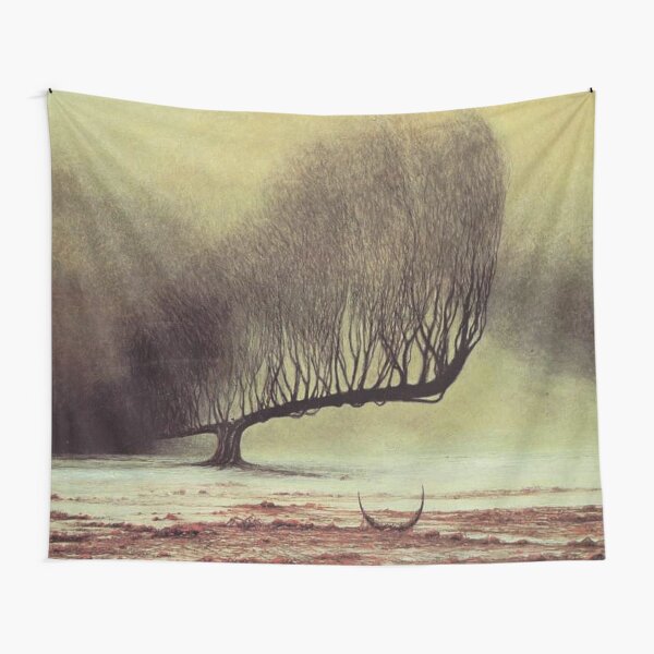 Item preview, Untitled (Lone Tree), by Zdzisław Beksiński designed and sold by JustContemplate.