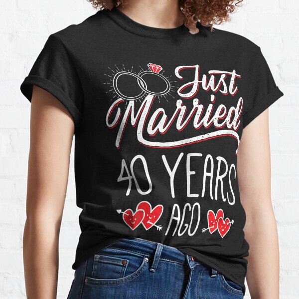 40 Years Strong Wedding Anniversary T Shirt Couples 40th Anniversary Shirts Matching Anniversary Shirts