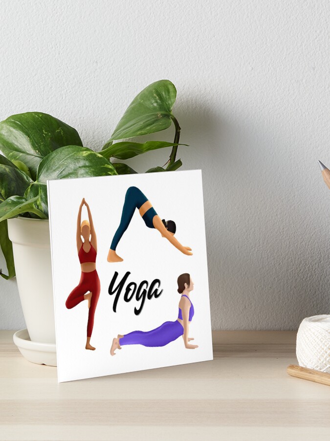 YOGA POSE WALL DECALS (Yoga Poses Wall Decor) Yoga Poses Vinyl Decals