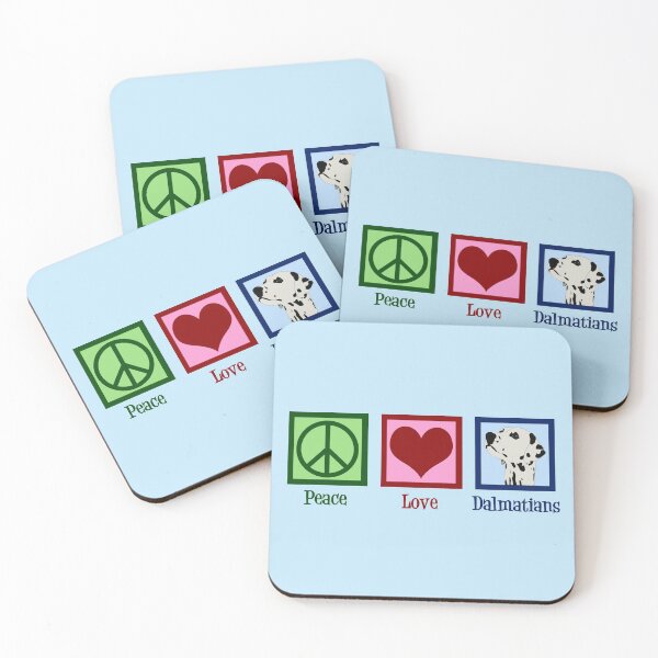 Item preview, Peace Love Dalmatians designed and sold by Epic Love Designs.