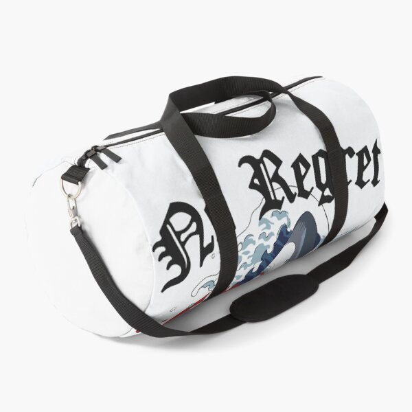 Item preview, No Regret Slogan with Shark Ocean Wave Illustration designed and sold by Peekonet.