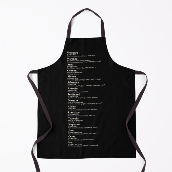 Item preview, The Tempest William Shakespeare names etymology designed and sold by YourNameStory.